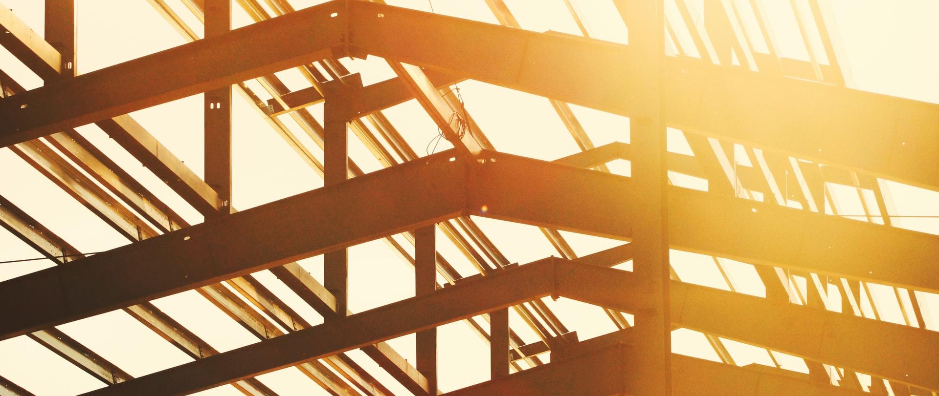 black metal canopy frame