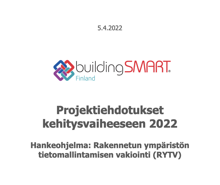 projektiehdotukset kehitysvaiheeseen 2022